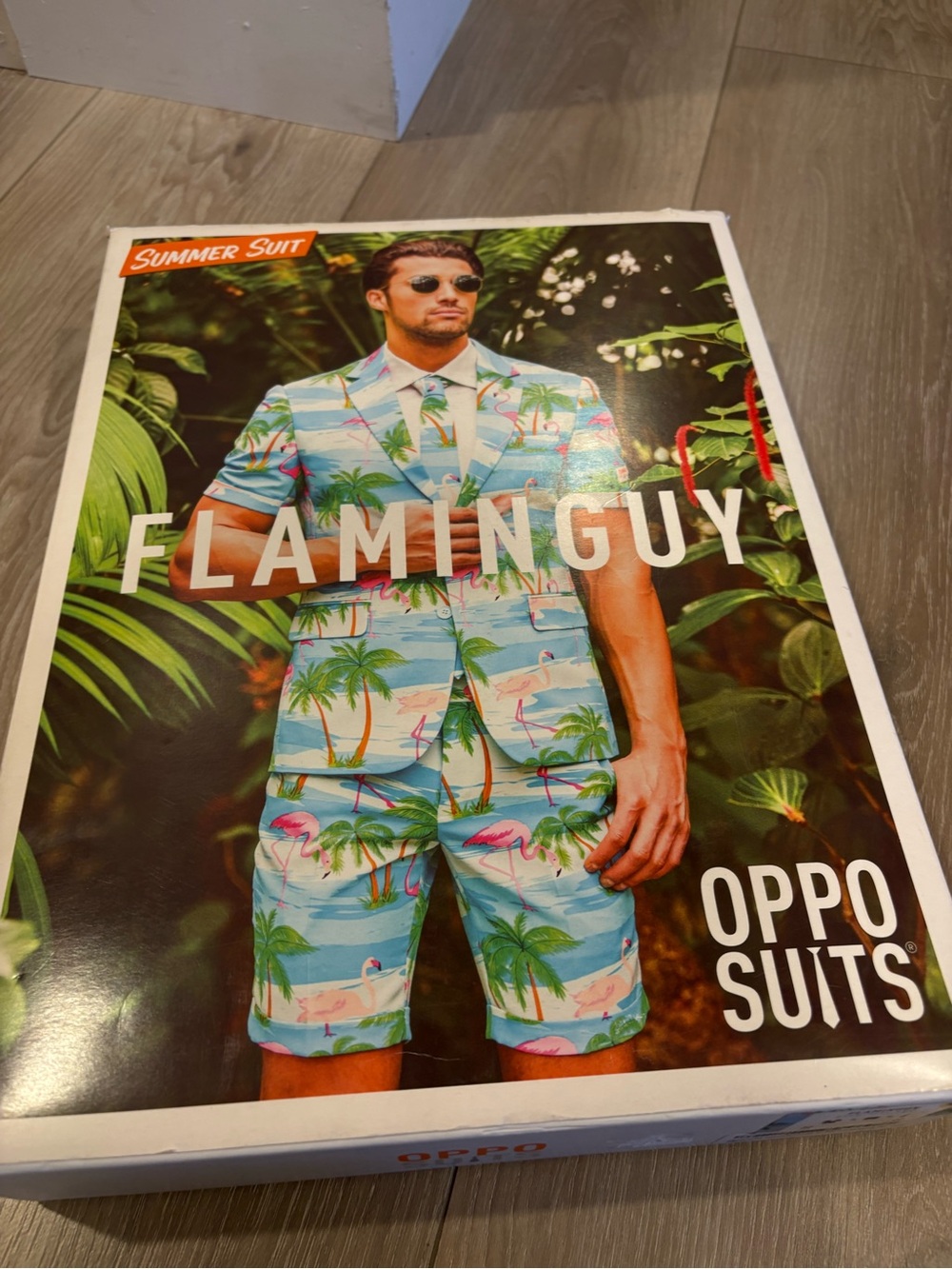 OppoSuits flamingo short sleeve/short suit